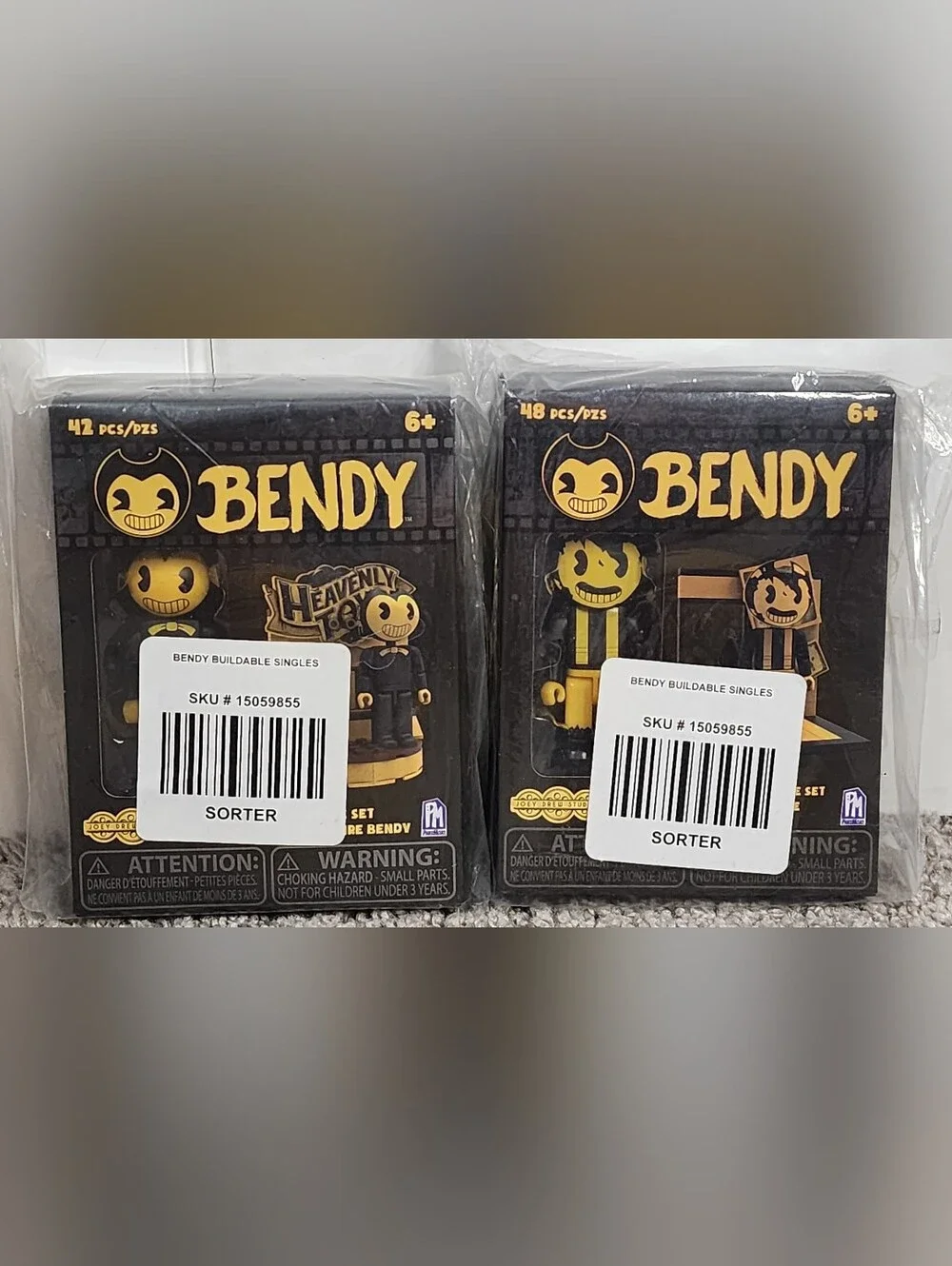 New Bendy & The Ink Machine Buildable Single Sorter Sets, Bendy & Sammy Lawrence